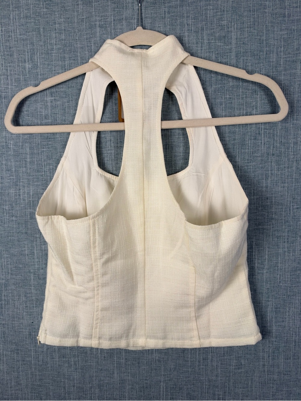 Vestique Racerback Tank Top in White Size Small NWT - Picture 2 of 5
